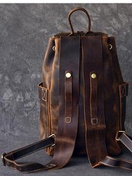 The Olaf Rucksack, Vintage Leather Travel Backpack