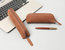 The Paavo Leather Pen Case Leather Makeup Pouch