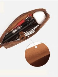 The Paavo Leather Pen Case Leather Makeup Pouch