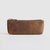 The Pallavi Handmade Leather Pencil Case Makeup Bag - Brown