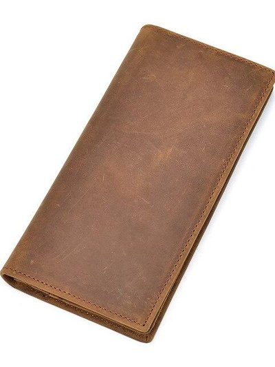 Steel Horse Leather The Pathfinder Bifold Wallet Genuine Leather Pocket Book product