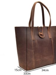 The Taavi Handcrafted Leather Tote Bag