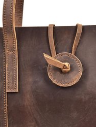 The Taavi Handcrafted Leather Tote Bag