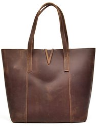 The Taavi Handcrafted Leather Tote Bag
