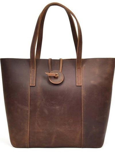 Steel Horse Leather The Taavi Handcrafted Leather Tote Bag product