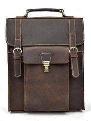 The Vali Backpack Handmade Vintage Leather  - Dark Brown