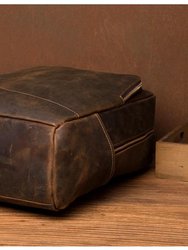 The Vernon Genuine Vintage Leather Minimalist Backpack
