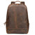 The Vernon Genuine Vintage Leather Minimalist Backpack - Brown