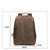 The Vernon Genuine Vintage Leather Minimalist Backpack