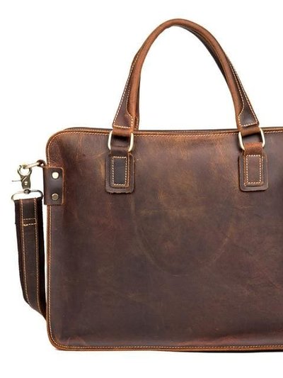 Steel Horse Leather The Viggo Briefcase | Genuine Leather Messenger Bag product