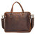 The Viggo Briefcase | Genuine Leather Messenger Bag - Brown