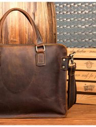 The Viggo Briefcase | Genuine Leather Messenger Bag