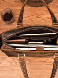 The Viggo Briefcase | Genuine Leather Messenger Bag