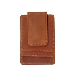 The Walden Handmade Leather Front Pocket Wallet with Money Clip - Brown