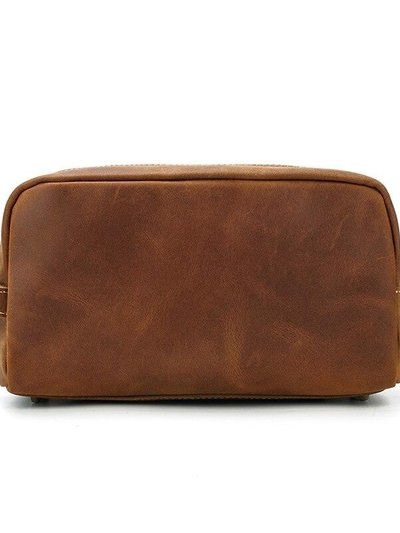 Steel Horse Leather The Wanderer Toiletry Bag | Genuine Leather Toiletry Bag product