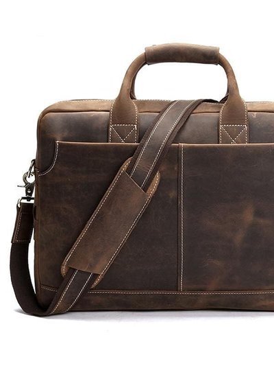 Steel Horse Leather The Welch Briefcase | Vintage Leather Messenger Bag product