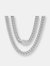 10mm Deluxe Cuban Link Chain Necklace - Silver