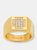 18 Simulated Diamond Studded Statement Ring