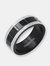 Black Ion Plated Stainless Steel Ring Band