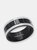 Black Ion Plated Stainless Steel Ring Band - Black