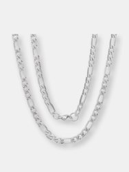 Diamond Cut Figaro Chain Necklace