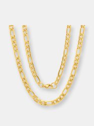 Diamond Cut Figaro Chain Necklace