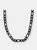 Diamond Cut Figaro Chain Necklace - Black