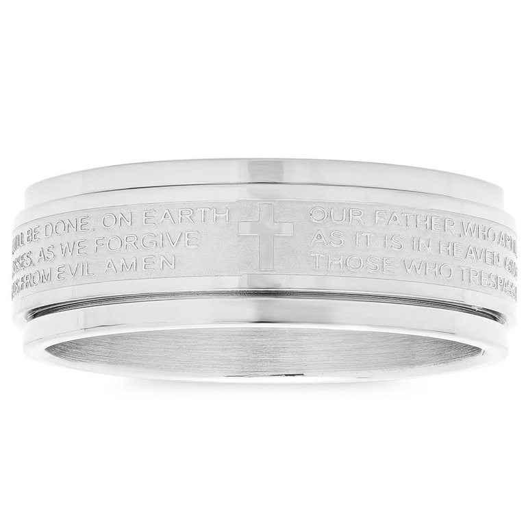 Lords Prayer Spin-Action Ring Band