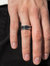 Stainless Steel Black IP Inlay Ring