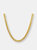 Stainless Steel Wheat Chain Necklace - Gold
