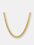 Stainless Steel Wheat Chain Necklace - Gold