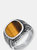 Tiger Eye Statement Ring - Silver