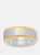 Two Tone Lords Prayer Ring in Spanish - Gold / Silver