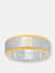 Two Tone Lords Prayer Ring in Spanish - Gold / Silver