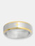 Two Tone Lords Prayer Ring - Silver/Gold