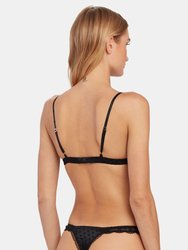 Camellia Daring Silk Satin Soft Cup Bra