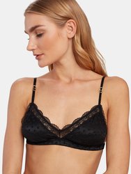 Camellia Daring Silk Satin Soft Cup Bra