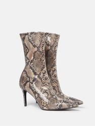 Iconic Python Print Ankle Boot