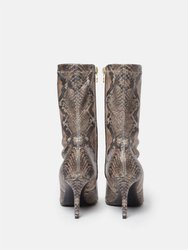 Iconic Python Print Ankle Boot