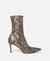 Iconic Python Print Ankle Boot - Coffee