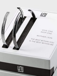 Mother | Son Bracelet Gift Set - Rhodium plated