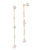 Abi Pearl Long Drop Earrings - Gold