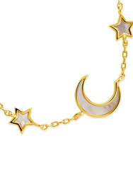 Adda Moonstone Star & Moon Station Bracelet