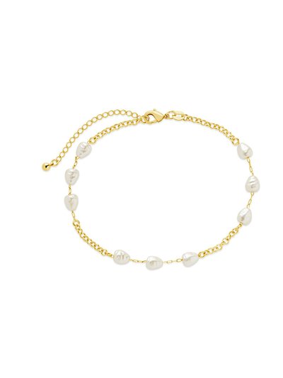 Sterling Forever Allie Pearl Anklet product