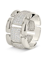 Avina CZ Watch Chain Ring