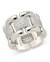 Avina CZ Watch Chain Ring - Silver