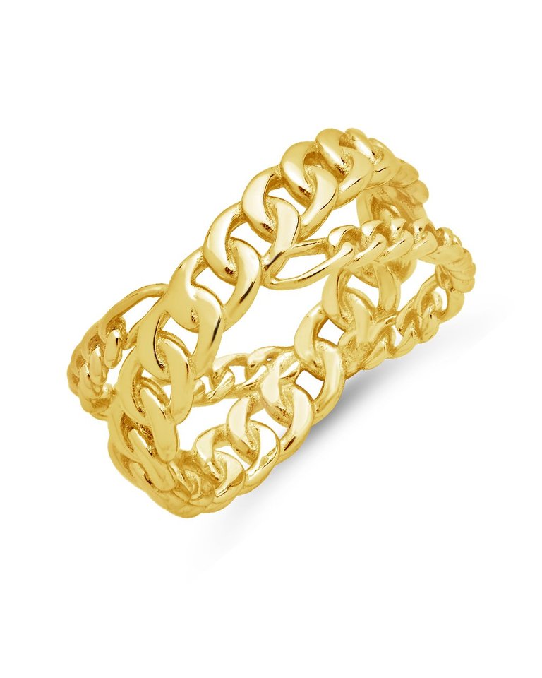 Avri Chain Ring - Gold