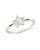 Bez Mother of Pearl Star Ring - Silver