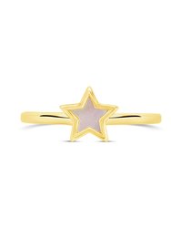 Bez Mother of Pearl Star Ring