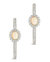 Carina CZ Studded Opal Hoop Earrings